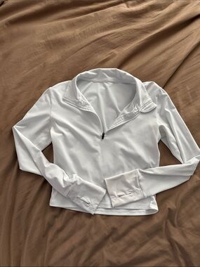 Paragon Athletic Half Zip Top- White